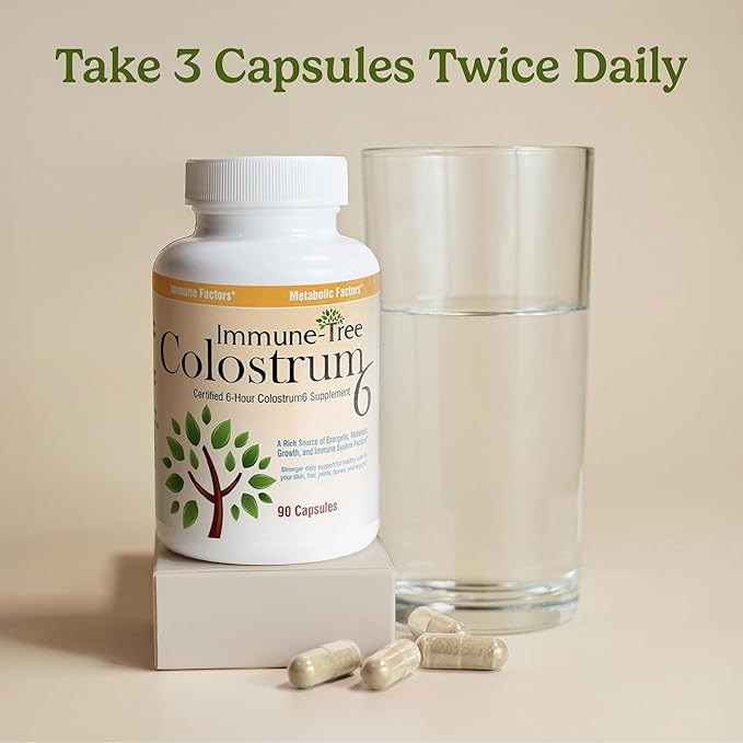 100% Pure Bovine Colostrum (Grass-Fed) | High IgG for Immune Support & Gut Health | Anti-Aging | Colostrum Supplement for Adults & Kids | 90 Capsules | 30 Servings