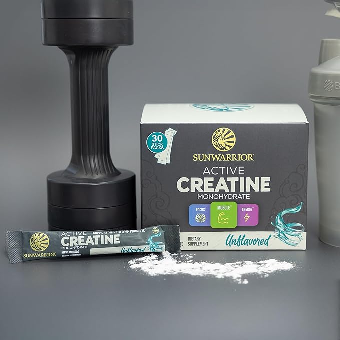 Creatine Monohydrate Powder Micronized PreWorkout Recovery Supplement | Support Muscle Building Strength Training Cognition | Vegan & Keto Friendly Easily Mixes Pop Box 30 Servings, Unflavored 5g each