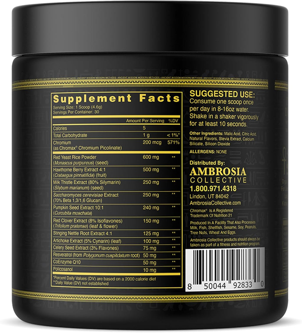 Ambrosia Nektar - Superfood Powder | Complete Health Supplement | Organ Support - Liver, Kidney Health | 30 Servings (Pineapple Mango)