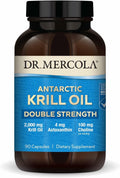 Dr. Mercola Antarctic Krill Oil Double Strength - 2,000 mg - Omega-3 Supplement with EPA & DHA - Supports Brain, Heart, Joint & Immune Health - GMO-Free & Gluten-Free - 90 Capsules (30 Servings)