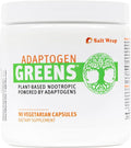 SaltWrap Adaptogen Greens - Mind-Body Resilience Formula - Caffeine-Free Nootropic for Stress, Focus, and Cognitive Performance - 90 Capsules