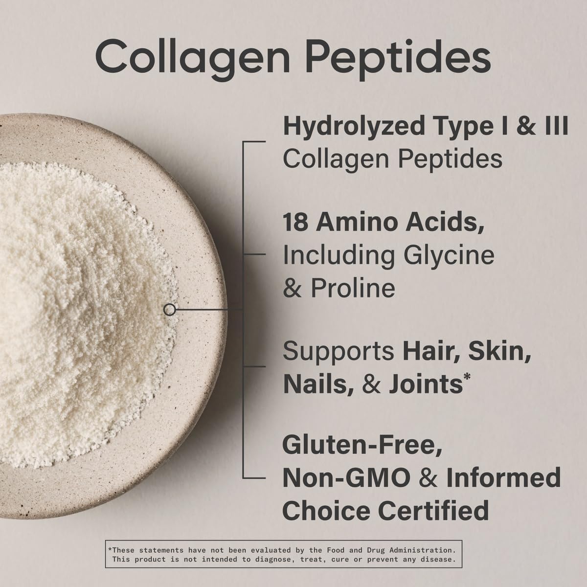 Sports Research Collagen Peptides for Women & Men, Unflavored, 16 oz., Hydrolyzed Type 1 & 3 Collagen Powder Protein Supplement for Healthy Skin, Nails, Bones & Joints