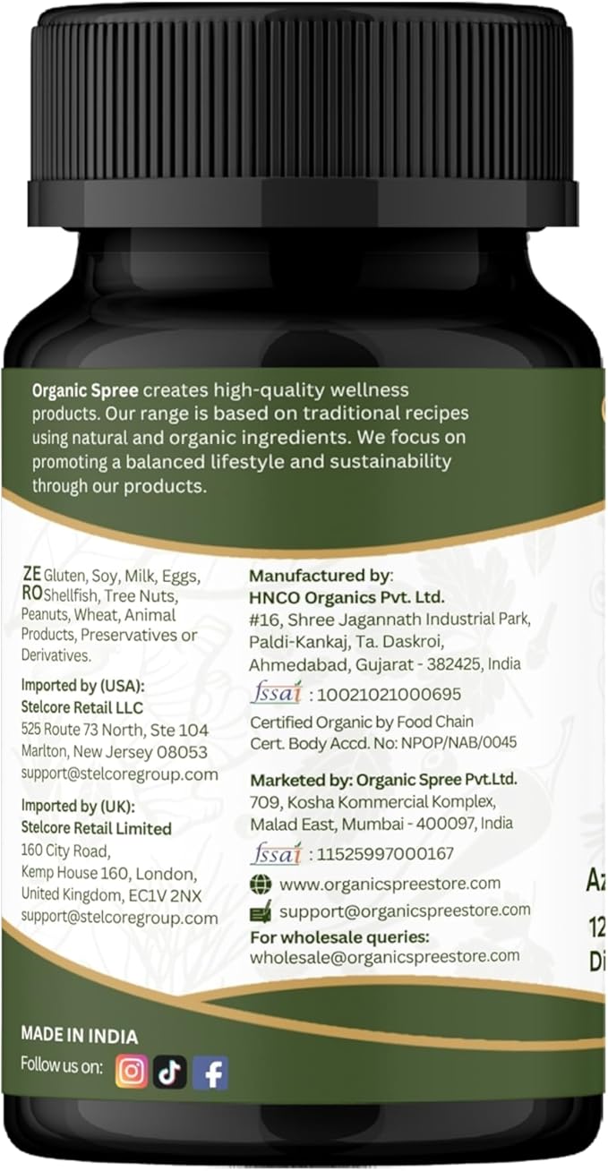 Neem 120 Tablets | Azadirachta Indica (Neem) | USDA Organic Certified | Healthy Skin and Detox* | Dietary Supplement 120tab - Pack of 3