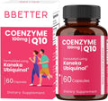 BBETTER Coenzyme Q10 – 100 mg with Kaneka Ubiquinol, Active Form of CoQ10 -Supports Cellular Health & Natural Energy Production- High-Absorption Formula - 60 Softgels
