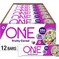 ONE Protein Bars, Fruity Cereal, Gluten Free with 20g Protein and 1g Sugar, Pantry Staples, 2.12 oz (12 Count), Packaging May Vary