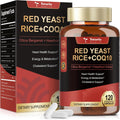 Red Yeast Rice 2,000mg with CoQ10 Supplement - Citrinin-Free Extract Red Yeast Rice Capsules with CoQ10 100 Plus Citrus Bergamot - Cholesterol Lowering Supplements 3rd-Party Tested Vegan Non-GMO