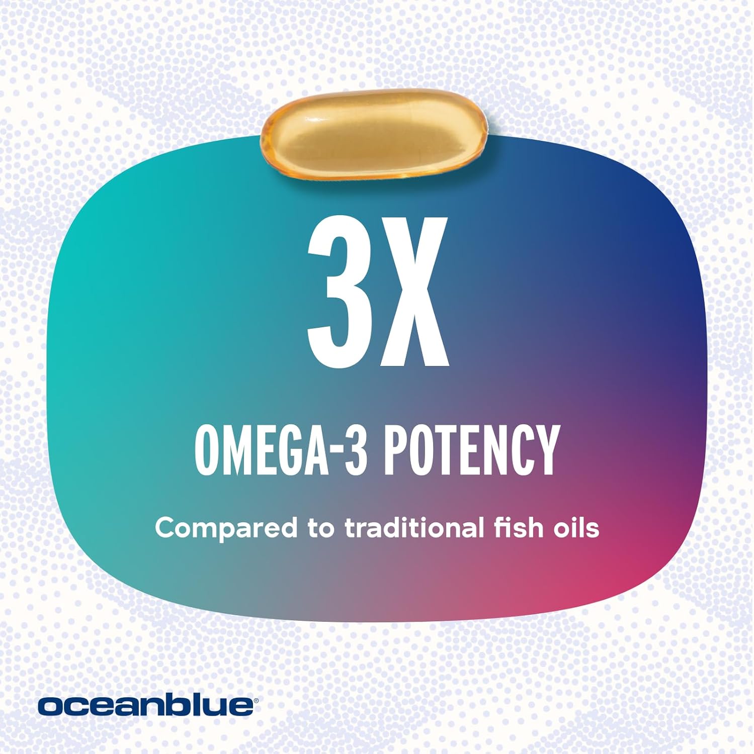 Oceanblue Professional Omega-3 2100 with Vitamin D3 – 120 ct – Triple Strength Burpless Fish Oil Supplement with High-Potency EPA, DHA, DPA and Vitamin D3 – Wild-Caught – Orange Flavor (60 Servings)