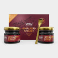 VASU Ayurveda Himalayan Shilajit Resin 400mg – Lab Tested Natural Energy Booster with Fulvic Acid & 85+ Trace Minerals – Pure Shilajit for Men & Women – 100 Days Supply for Strength & Stamina (2-Pack)