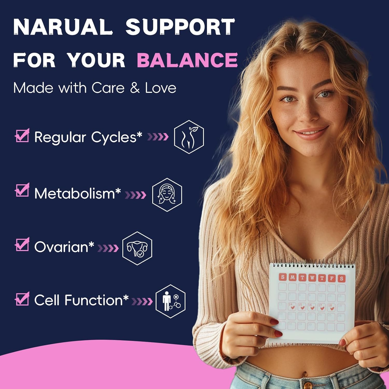 Myo-Inositol & D-Chiro Inositol Supplement Capules 3075mg, Plus Multivitamin Vitamin D3, Folate, Ideal 40:1 Ratio - Hormonal Balance for Women & Ovarian* Support | Vegan, Non GMO - 120 Caps