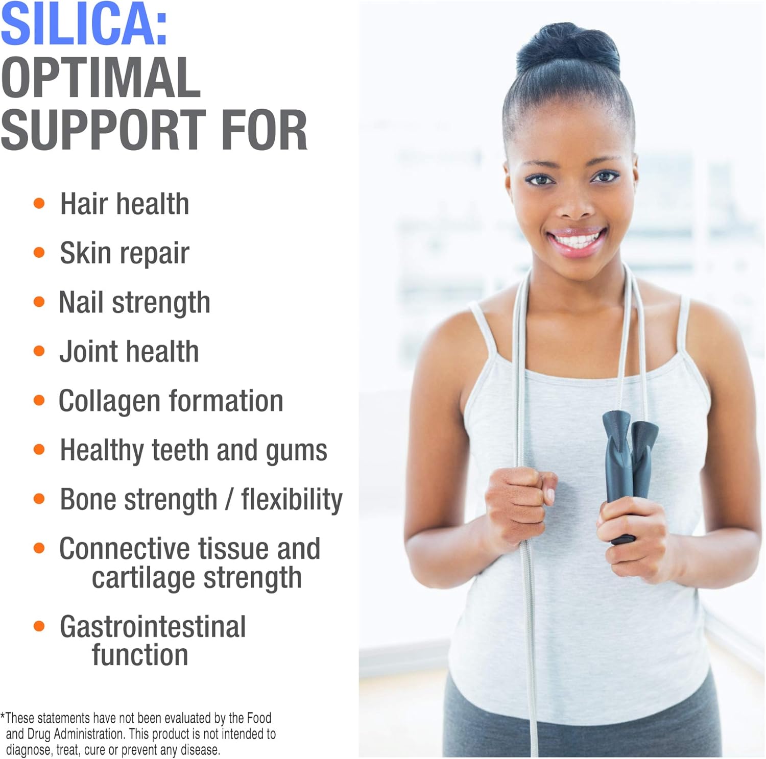 Cellfood Essential Silica Anti-Aging Formula, 4 fl oz - Supports Healthy Bones, Joints, Hair, Skin, Nails, Teeth & Gums - Easy to Absorb Liquid - Gluten Free, Thiaminase Free, Non-GMO - 40-Day Supply