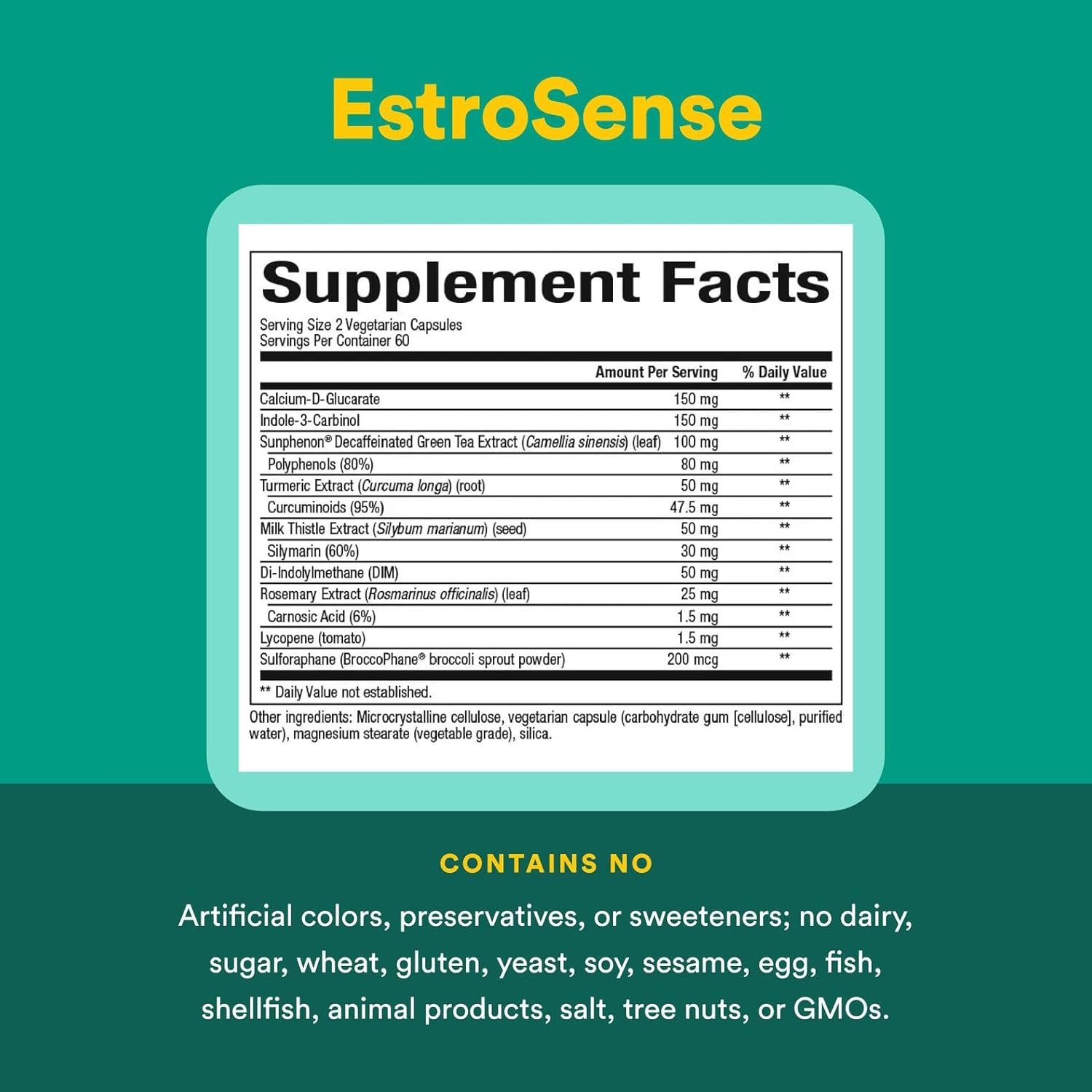 Natural Factors WomenSense EstroSense, Natural Supplement to Support Estrogen and Hormone Balance During PMS or Menopause, Vegan, Non-GMO, 120 Capsules