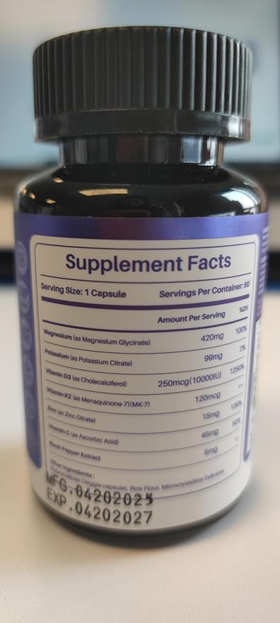High-Potency Vitamin D3 10000IU K2 (MK-7) Potassium Magnesium Supplement - Advanced Synergistic Complex for Bone, Immune Health, Mood Balance & Energy Support