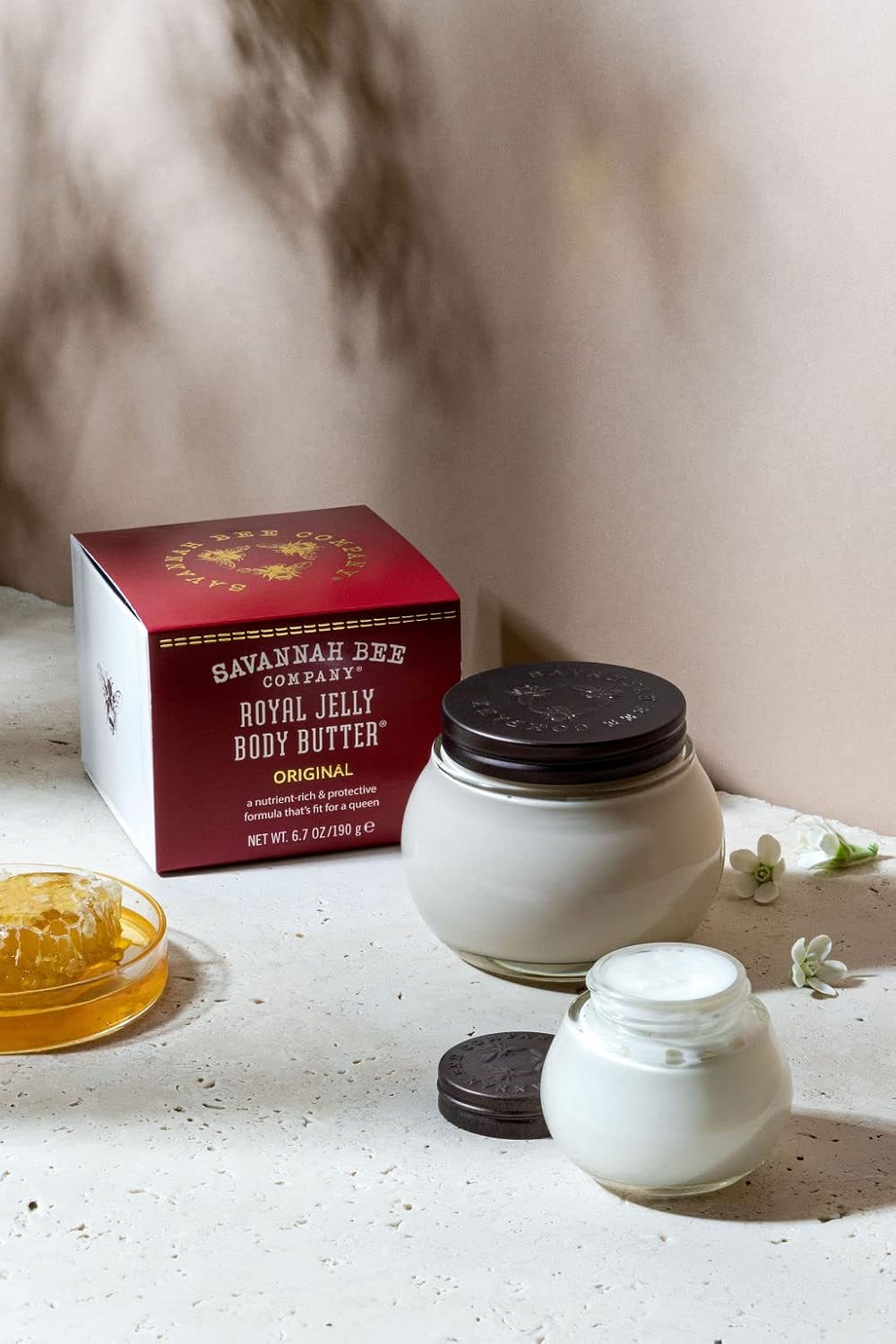 Savannah Bee Company Royal Jelly Body Butter - Deep Hydrating Body Butter for Dry Skin
