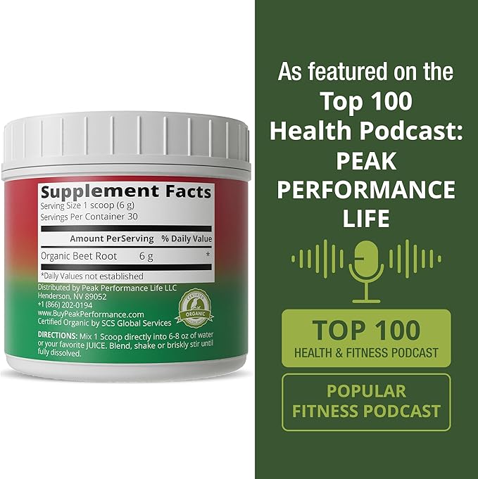 Organic Beet Root Powder - Ultra High Purity Super Food Beets Juice Powder. 100% Pure Nitric Oxide Boosting Beetroot Supplement. Keto, Paleo, Vegan Reds Superfood Rich in Polyphenols