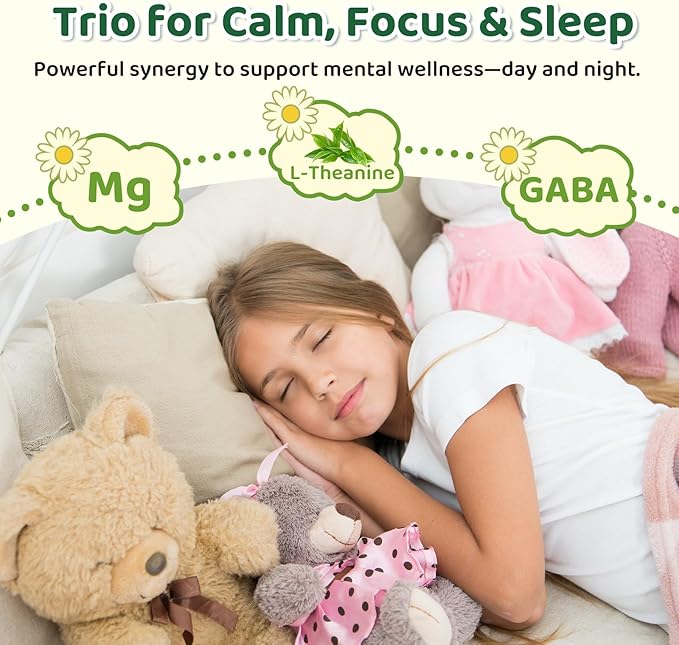 2 Pack Liposomal GABA L-Theanine Drops for Kids - Liquid GABA Supplement with Magnesium, Chamomile, Lemon Balm & Vitamin B6 - Support Relaxation, Focus & Stress Relief for Kids & Adults - Pineapple