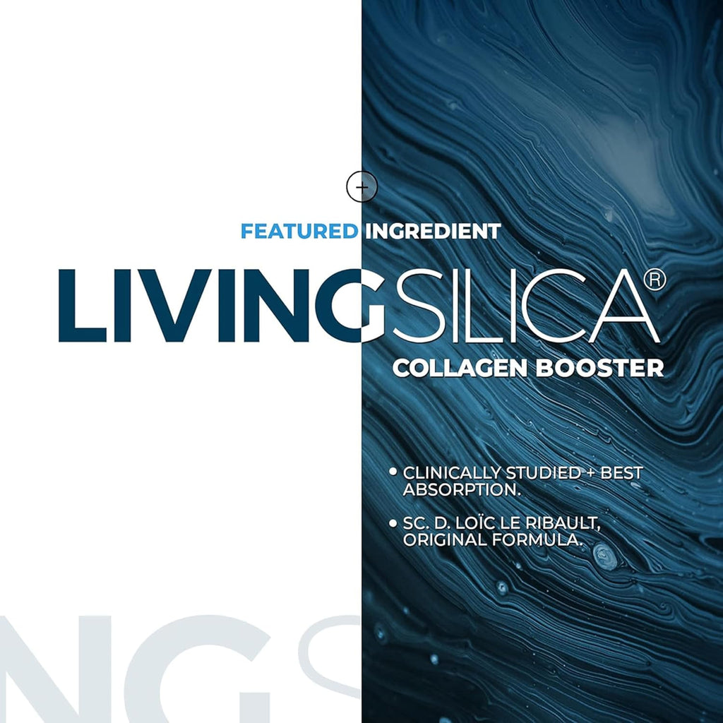 Orgono Living Silica Kit | Mineral-Based Collagen Booster Liquid & Concentrate Drops (Travel Size) | Vegan | Supports Joint & Bone Health, Collagen & Elastin Production, Glowing Skin.