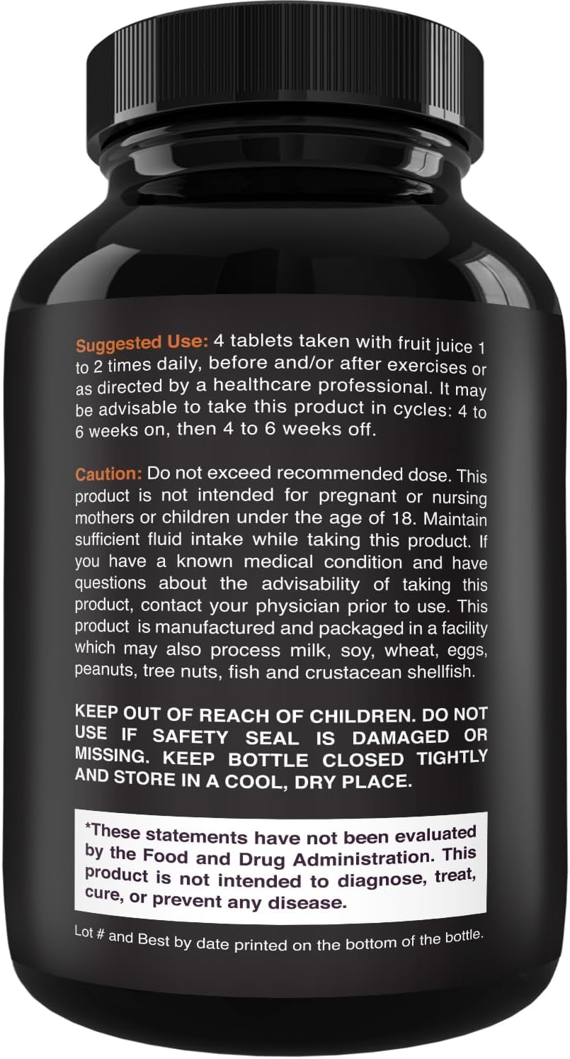 Natures Craft High Strength Tri Phase Creatine Tablets for Women & Men - Formula Blend of Creatine Monohydrate, 300mg HCL & Pyruvate Supplement - Muscle Mass Gain & Recovery Supplement - 240 Tablets