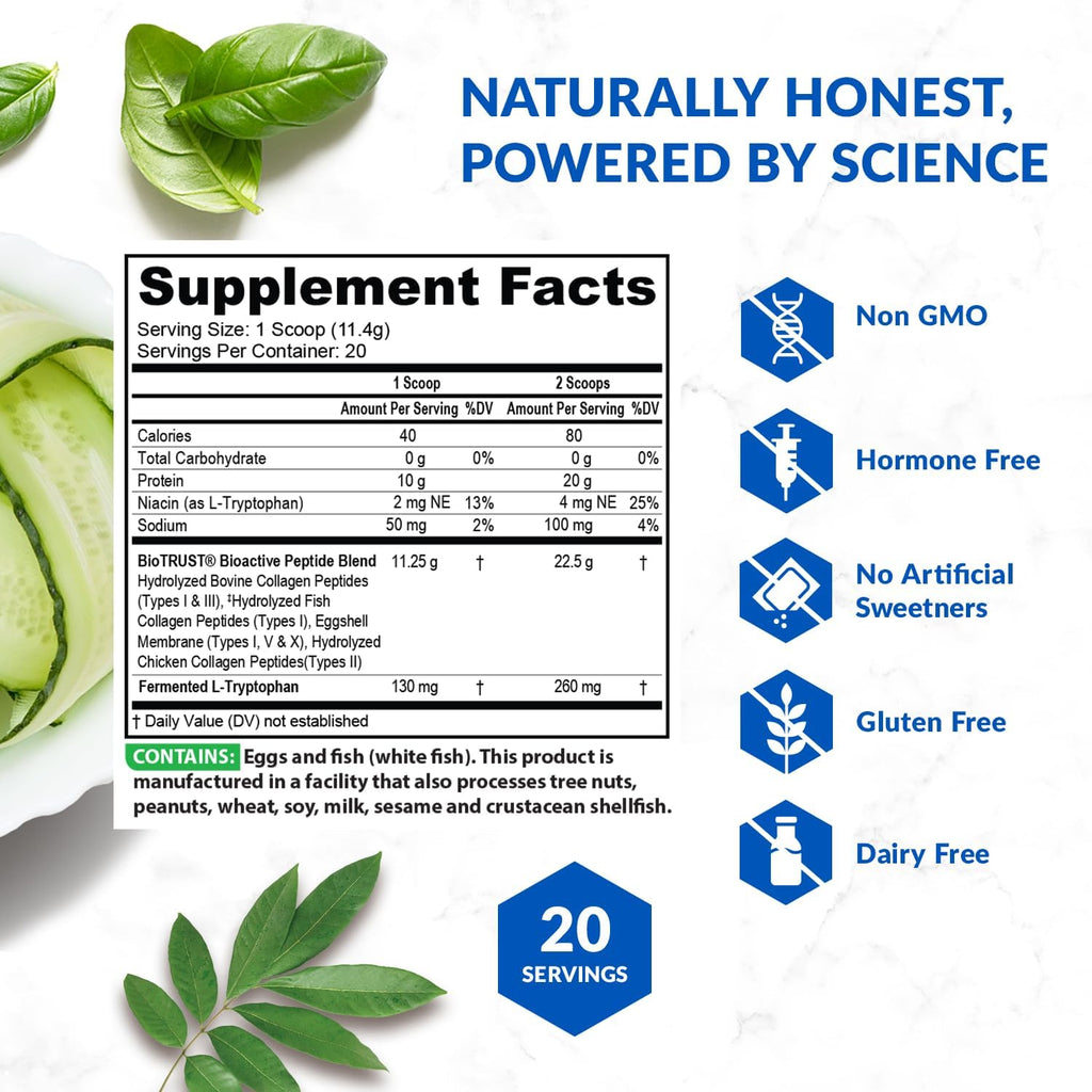 BioTrust Ageless Multi Collagen Peptides Powder – 5 Types (I, II, III, V, X) – Unflavored Collagen Powder for Women & Men – Hydrolyzed Protein – Grass Fed Beef, Fish, Chicken, Eggshell Membrane