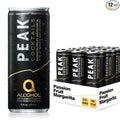 Peak Cocktails Non-Alcoholic Cocktail | Mixologist-made | Adaptogens, Nootropics, Superfoods for Recovery, Calm, Sleep | Ashwagandha, Tart Cherry, L-Theanine | Passion Fruit Margarita | 8.4oz, 12-Pack