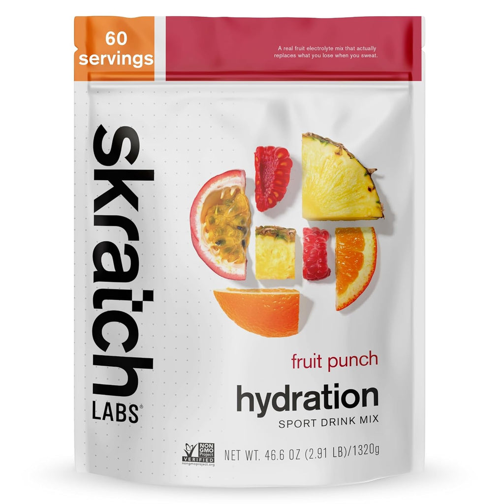 Skratch Labs Hydration Powder | Sport Drink Mix | Electrolytes Powder for Exercise, Endurance, and Performance | Fruit Punch | 60 Servings | Non-GMO, Vegan, Kosher