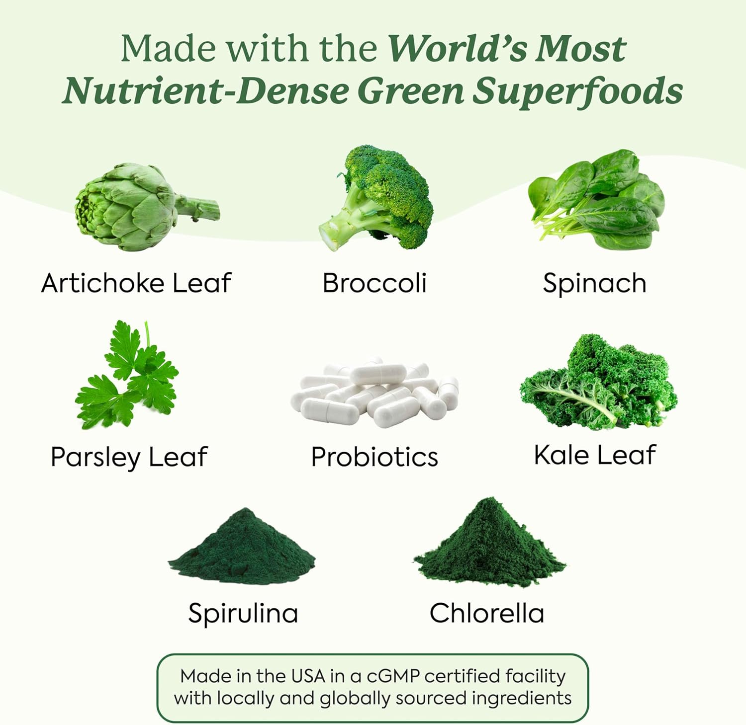 Plant People WonderGreens Veggie Gummies Super Greens with Probiotics Multivitamin Support Gummy for Wellbeing, Energy, Immune and Gut Health, Green Apple Flavor (60 Count)