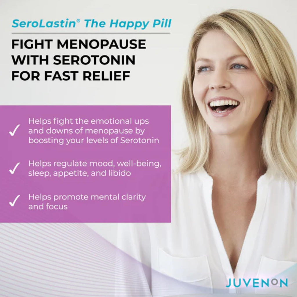 Juvenon Menopause Supplements for Women Mood Support, Hot Flashes Relief, Peri-Menopausal Support, Hormone Balance, Promote Calm, Energy, Clarity, Sleep, Natural Herbal Supplement, (30 Capsules)