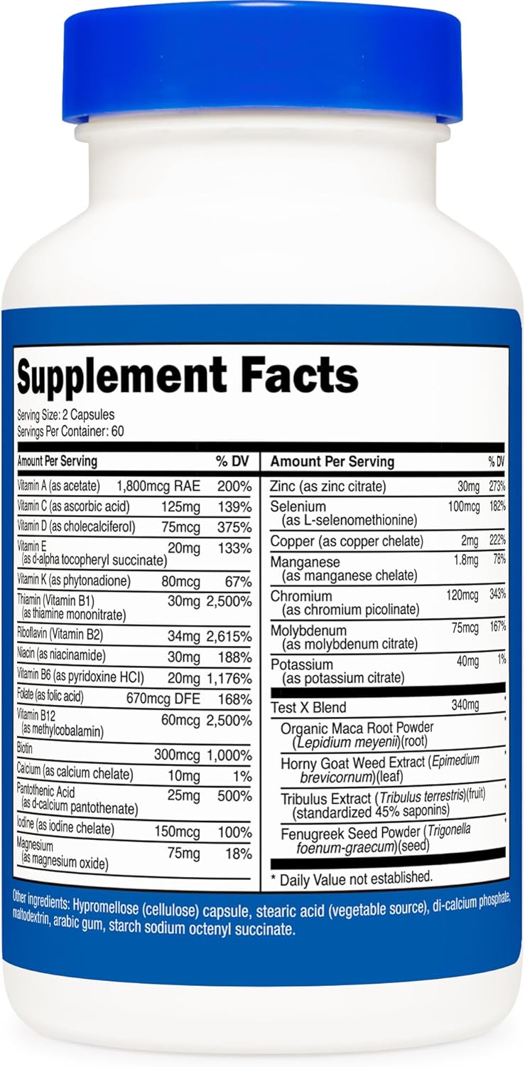 Nutricost Multivitamin for Men 120 Capsules - Vitamins and Minerals for The Healthy Man