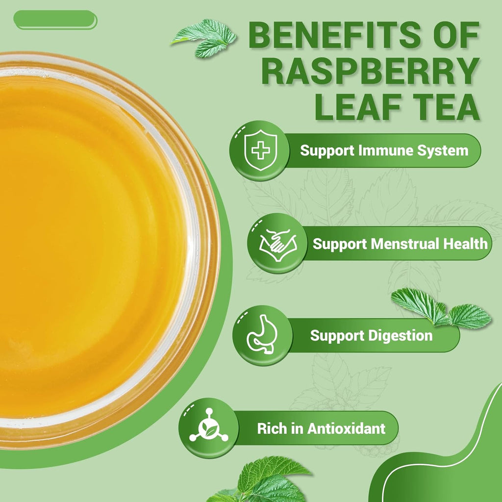 Raspberry Leaf Herbal Tea - 100 Teabags