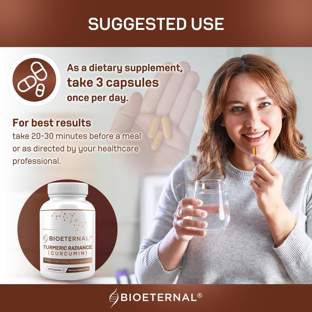 Turmeric Radiance Curcumin, 120 Capsules