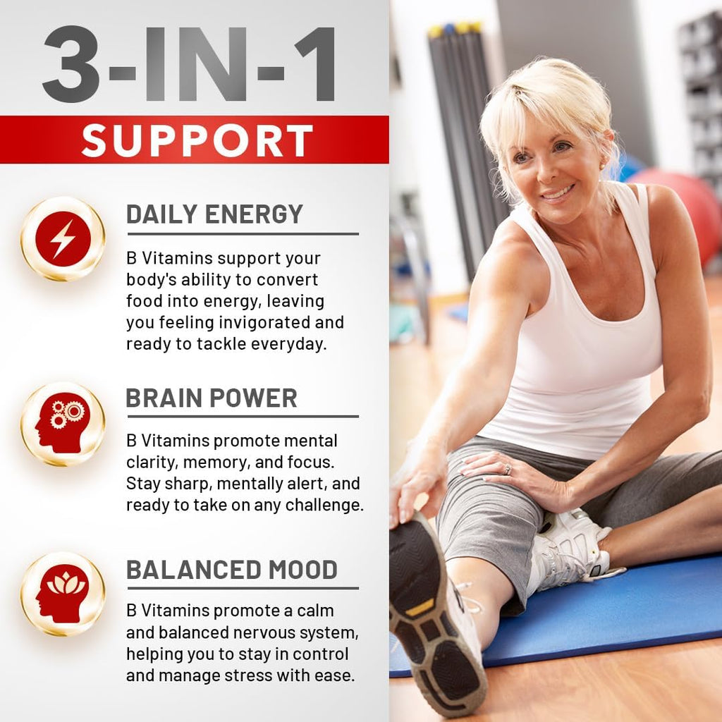 Divine Bounty Super B Complex Vitamins - All B Vitamins Including B12, B1, B2, B3, B5, B6, B7, B9, Folic Acid - Vitamin B Supplement - Support Healthy Energy Metabolism - 90 Vegetarian Capsules