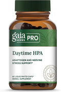 GAIA HERBS PRO Daytime HPA - Adaptogen Support Supplement - Nervous System Support Supplement with Olive Oil & Rhodiola* - Vegan, Gluten-Free, Soy-Free - 60 Liquid Phyto-Caps (30 Servings)