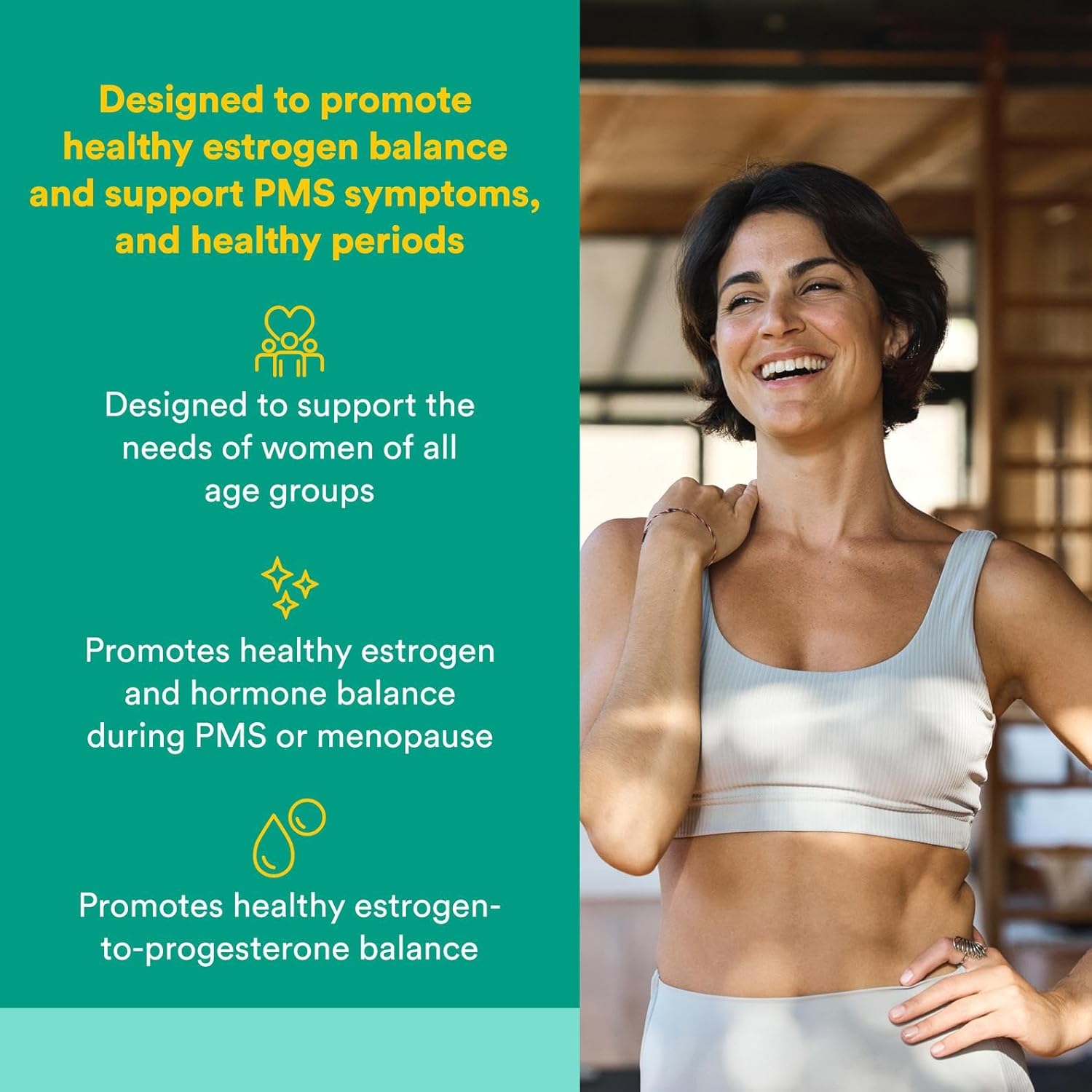 Natural Factors WomenSense EstroSense, Natural Supplement to Support Estrogen and Hormone Balance During PMS or Menopause, Vegan, Non-GMO, 120 Capsules