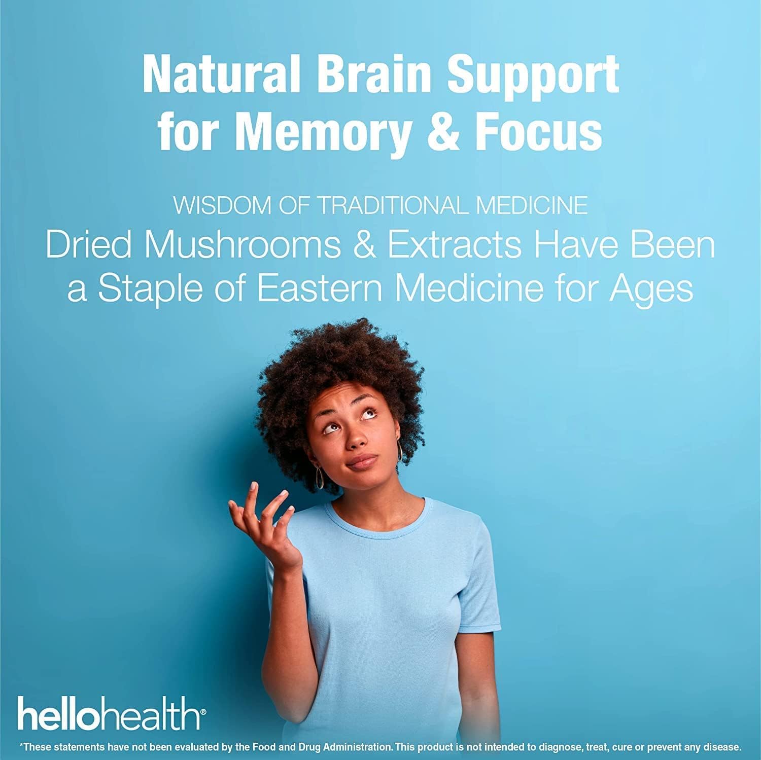 Happy Brain Mushroom Complex Nootropics Brain Support Supplement, 10 Mushroom Supplement: Lions Mane, Turkey Tail, Red Reishi, Shiitake Mushrooms for Improved Clarity, Energy, Immune Support 60ct. 2pk