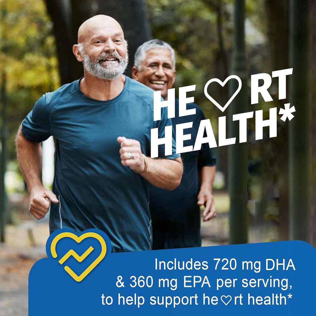 Vegan Omega 3 Supplement, 120cts Omega3 Fatty Acids Softgels, Fish Oil Alternative, Plant-Based DHA EPA, Algae Oil Omega-3 Supplement, No Fish Taste,Non GMO