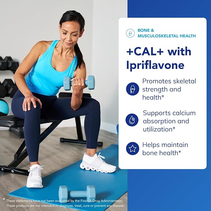 Pure Encapsulations +Cal+ with Ipriflavon | Mineral, Vitamin, and Herbal Supplement to Promote Skeletal Strength | 210 Capsules