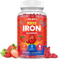 Iron Gummies for Kids & Teens, Kids Multivitamin with Iron Supplement, Calcium, Folate, Zinc, Prebiotic - for Blood Builder & Energy Support, Iron Deficiency - Vegan & Non-GMO - 60 Count