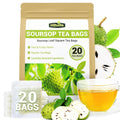 Soursop Graviola Leaf Tea Bags - Caffeine & Sugar Free, 20 Teabags