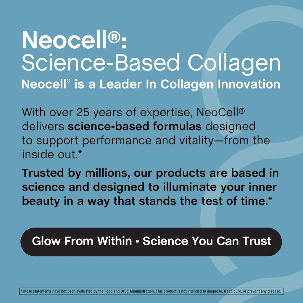 NeoCell Creatine Monohydrate Powder | 30 Servings | with Multi Collagen Peptides | Unflavored | for Women and Men