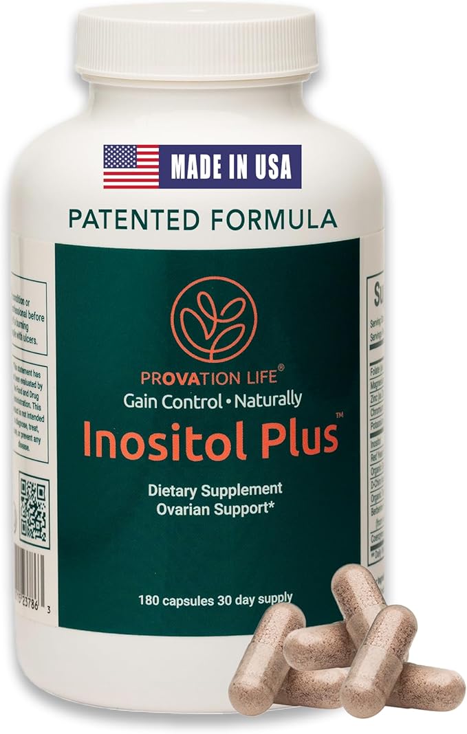 Supplement for Women | Ovarian Health, Hormone Balance, Fertility, Ovulation | 40:1 Myo-Inositol D-Chiro & 12 Ingredients | Developed by Medical Doctor | 180 Capsules