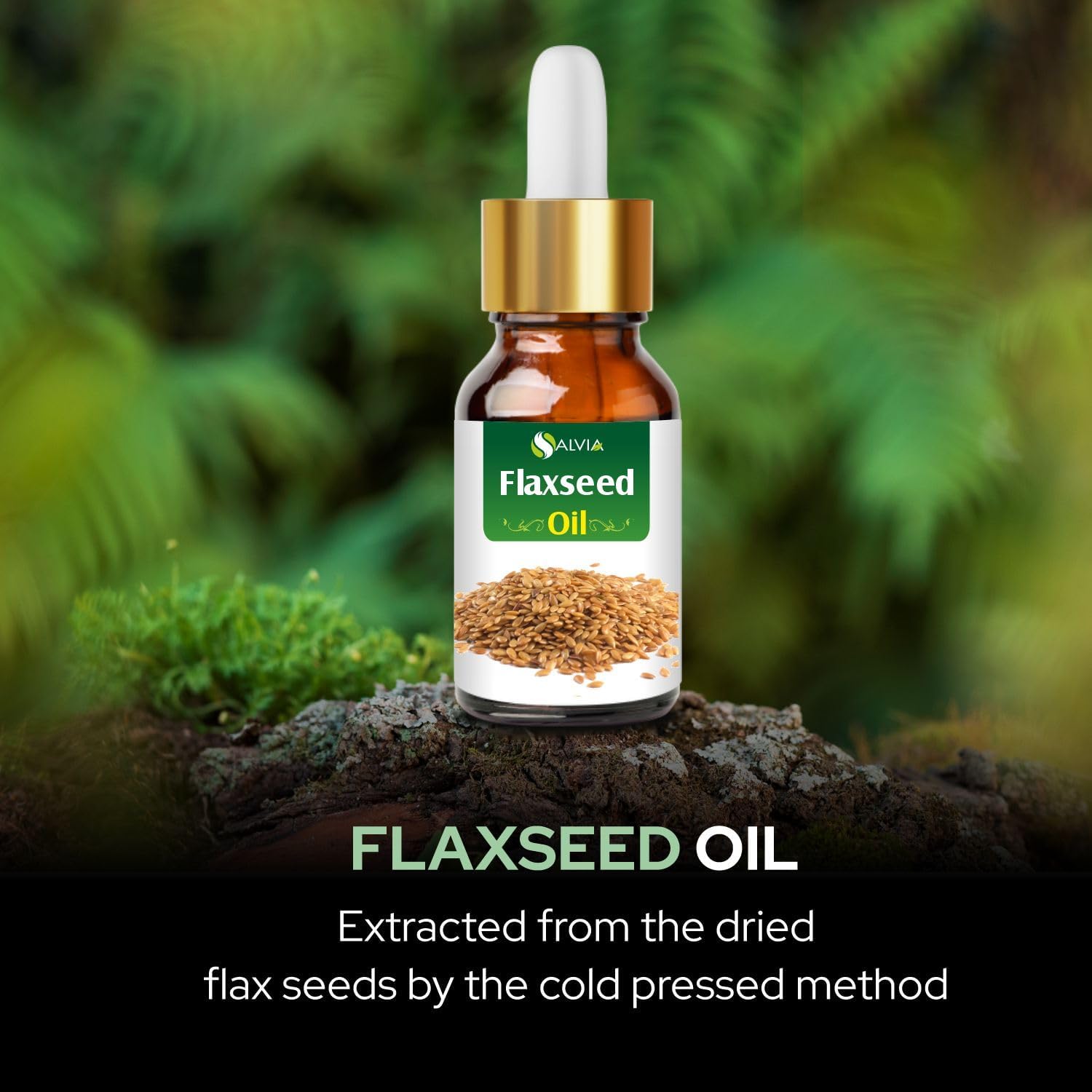 Flax Seed Oil 100% Natural Pure UNDILUTED Uncut Carrier Oil (0.5 fl oz)