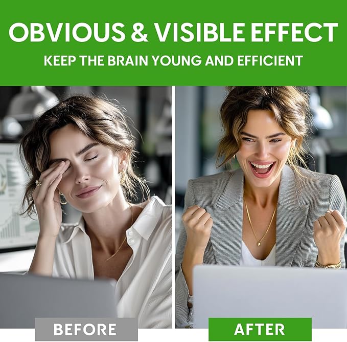 Nootropic Brain Supplement for Memory & Focus Support– BDNF Essentials for Enhanced Cognitive, Mental Clarity & Mood Clarity with Bacopa Monnieri, Lion's Mane, Alpha GPC & More – 120 Capsules