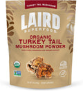 Laird Superfood Organic Turkey Tail Mushroom Powder for Immune Support, 3.17 oz. Bag, Pack of 1