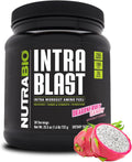 NutraBio Intra Blast Bcaa Powder Amino Acid Supplement, Electrolyte & Hydration Blend, Intra, Pre Workout & Muscle Recovery, 20g Eaa Amino Acids Powder, 5g Glutamine- Dragonfruit Candy, 30 Serving
