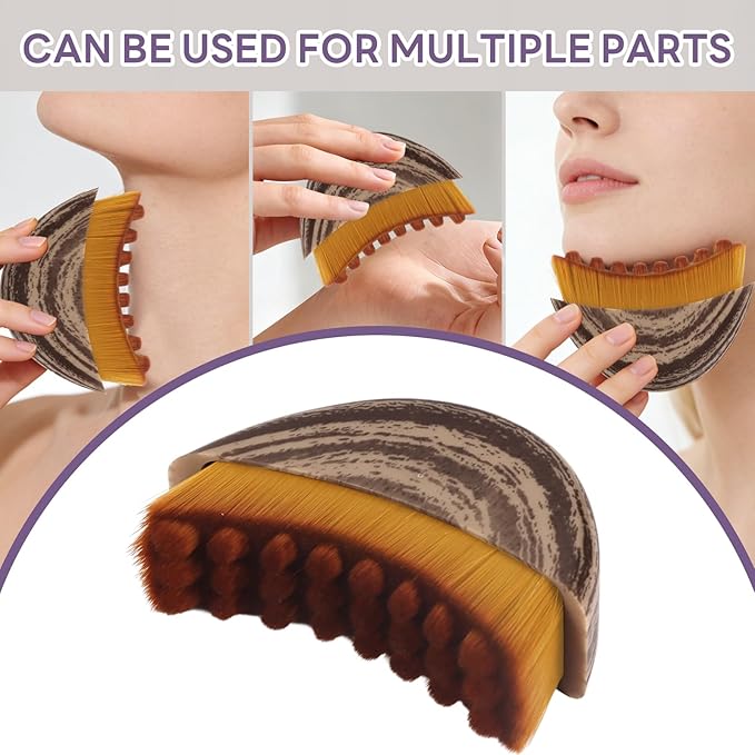 2pcs New Lymph Contour Facial Brush, Facial Lymphatic Drainage Massager, for improving Skin Luster, Facial Dryness Brush, can Relieve Fatigue, Enhance Temperament and Shape The face