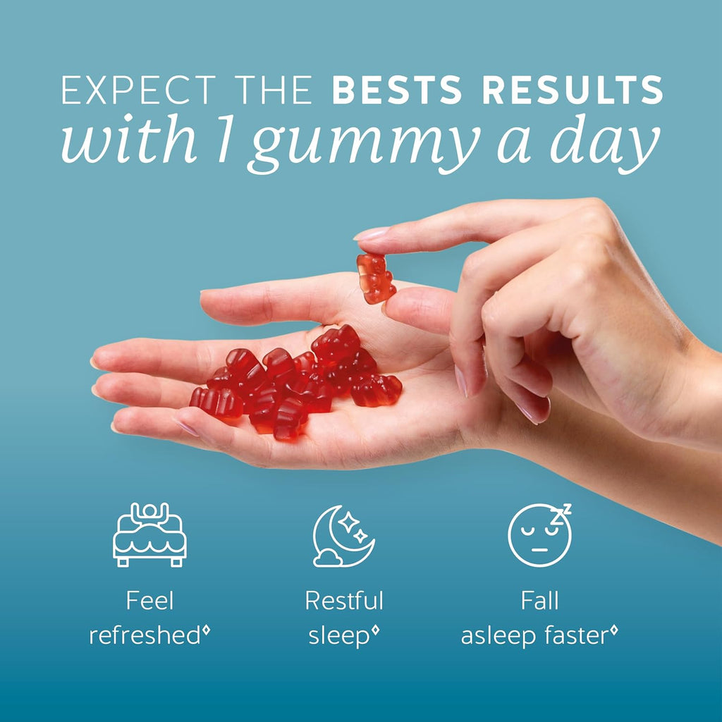 Vegan Melatonin 5mg Gummies, Sleep Gummies for Reduced time to Fall Asleep, with Vitamin B6 & Passion Fruit Extract - Super Snooze Sleep Vitamin (60 Gummies)