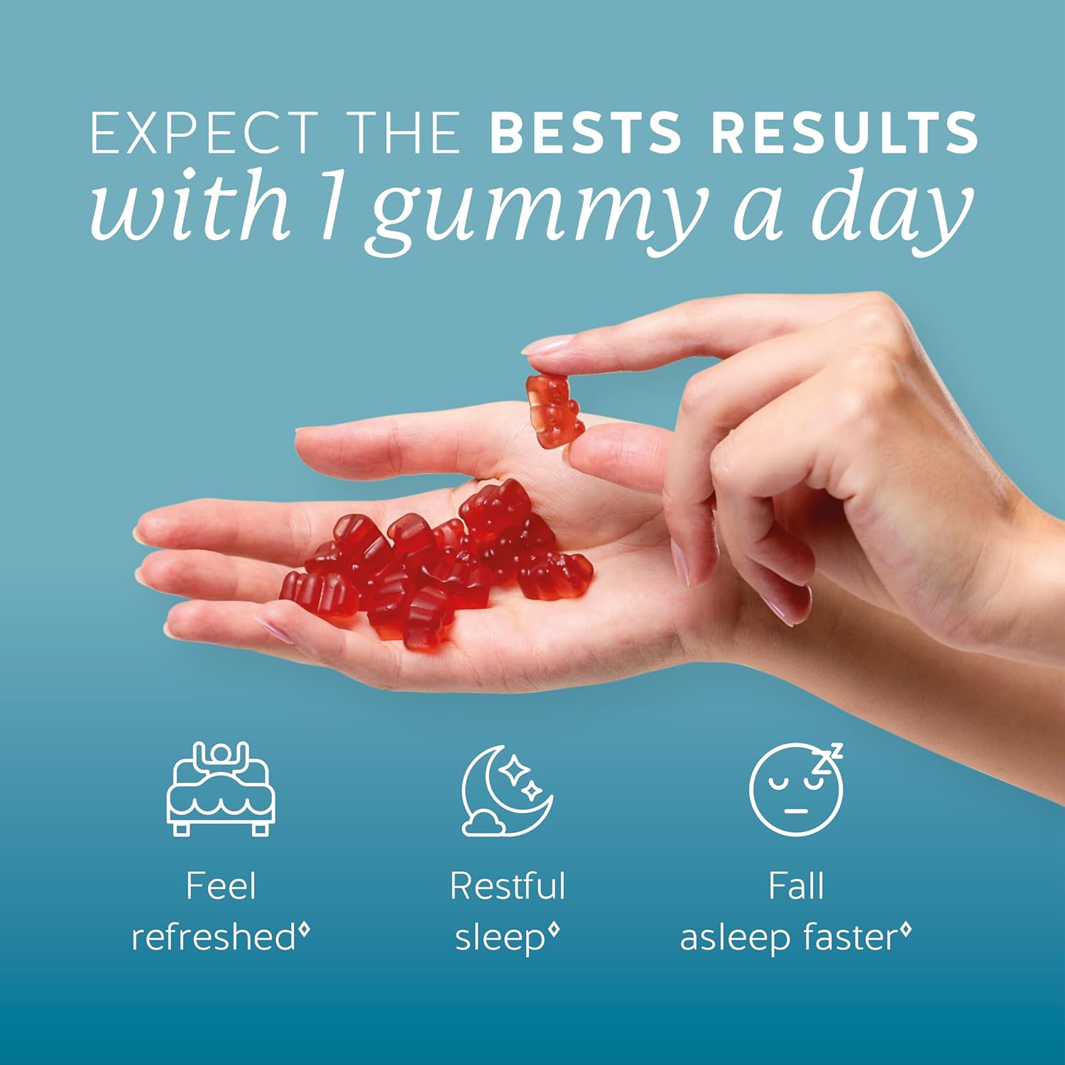 Vegan Melatonin 5mg Gummies, Sleep Gummies for Reduced time to Fall Asleep, with Vitamin B6 & Passion Fruit Extract - Super Snooze Sleep Vitamin (60 Gummies)