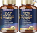 25-in-1 Sea Moss Capsules, 120 Capsules per Bottle, 2 Bottles