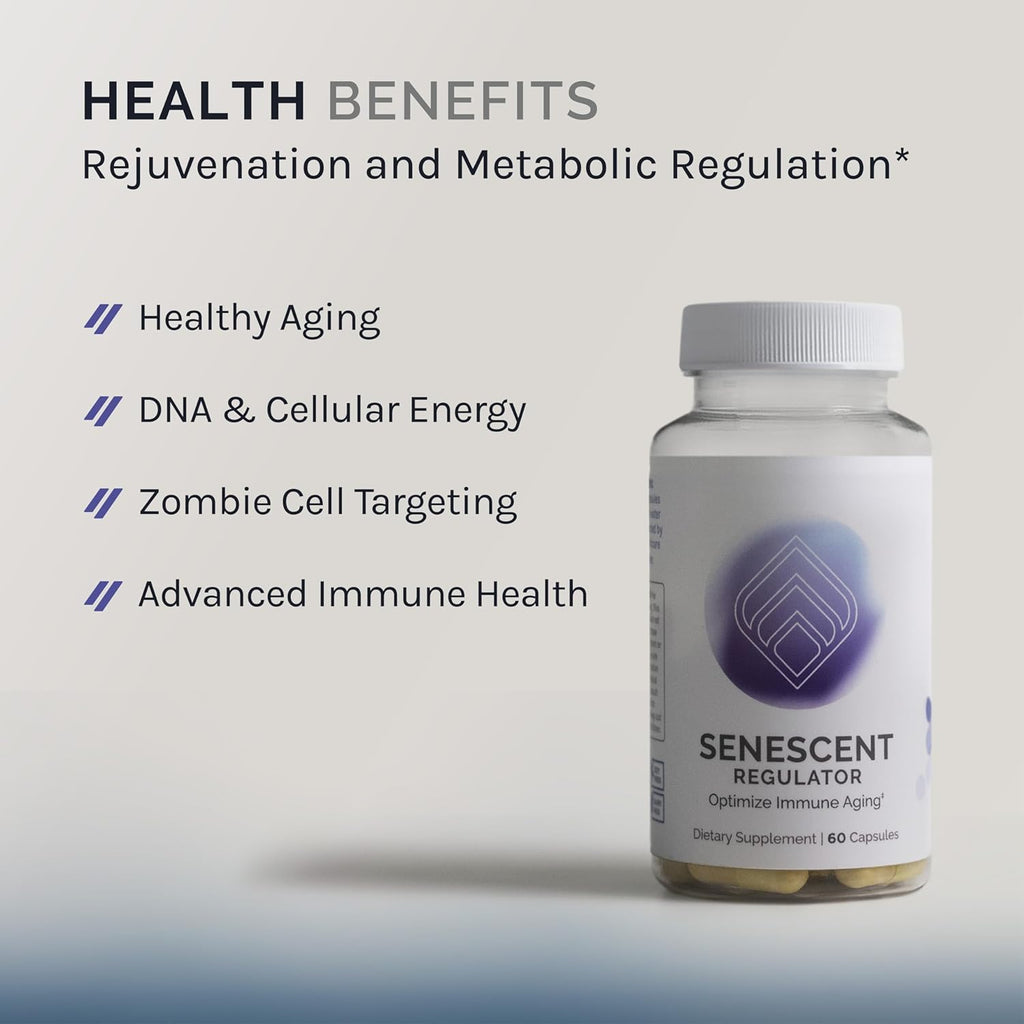 InfiniWell Senescent Regulator - Turmeric Curcumin Supplement with Resveratrol & Pterostilbene - Support Metabolic Health & Promote Healthy, Youthful Cellular Function (60 Capsules)