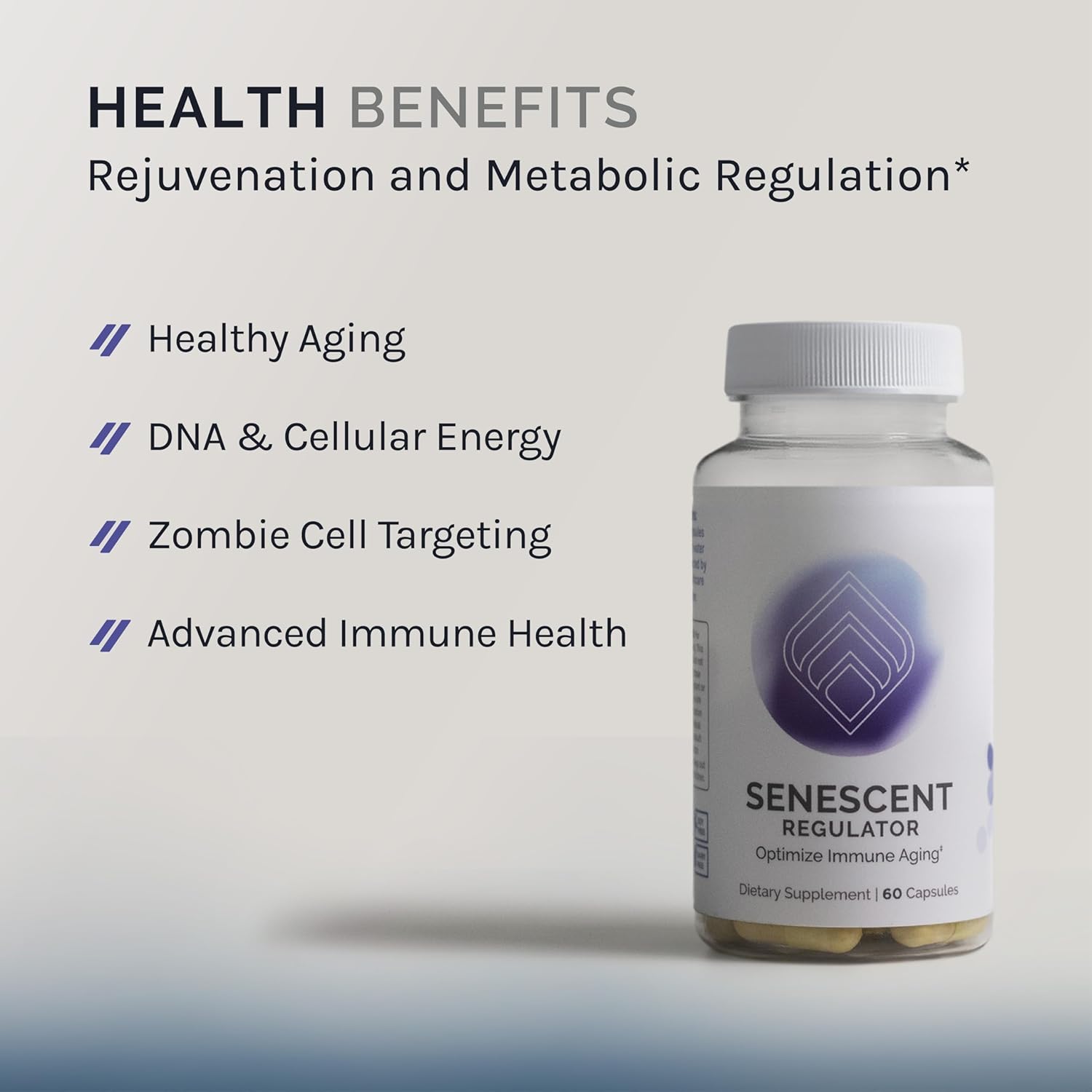 InfiniWell Senescent Regulator - Turmeric Curcumin Supplement with Resveratrol & Pterostilbene - Support Metabolic Health & Promote Healthy, Youthful Cellular Function (60 Capsules)