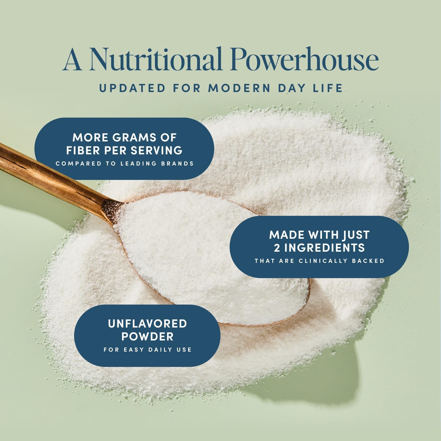 Daily Prebiotic Fiber - Fiber Supplement Powder for Digestive Health & Gut Health - Fiber Powder Unflavored Prebiotics, Non-GMO Dietary Fibre, Gluten & Sugar Free Soluble Fibre Supplements-30 Servings